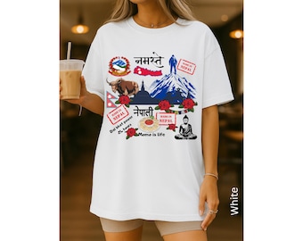 Nepal Trekking T-shirt, Nepali Souvenir, Gifts for Nepali Friends, Unisex Comfort Colors Shirt