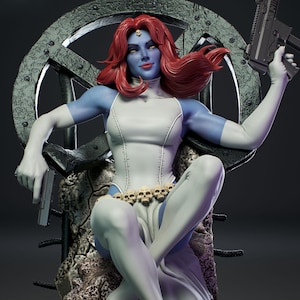 Mystique - STL Model for Resin Printer Figure 3D Printing - High Quality Diorama