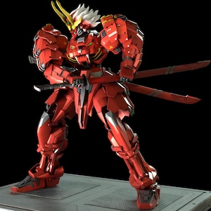 Samurai Gundam High Quality Robot - STL Model for Resin Printer Figure 3D Printing