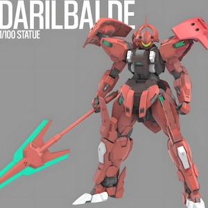 MD-0064 Darilbalde Gundam 1/100 High Quality Robot - STL Model for Resin Printer Figure 3D Printing