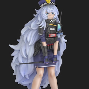 Poli From Goddess of Victory: Nikke - STL Model for Resin Printer Figure 3D Printing - High Quality Diorama