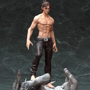 Eren Yeager From Attack on Titan - STL Model for Resin Printer Figure 3D Printing - High Quality Diorama