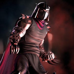 Shredder from TMNT - STL Model for Resin Printer Figure 3D Printing - High Quality Diorama