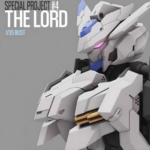 Gundam Bael Bust 1/35 High Quality Robot - STL Model for Resin Printer Figure 3D Printing