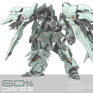 Gundam UG01 NZ-666 1/100 High Quality Robot - STL Model for Resin Printer Figure 3D Printing