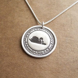 Mother and Baby Swan Necklace, New Mom Necklace, Mother and Child Jewelry, Fine Silver, Sterling Silver Chain, Made To Order image 1