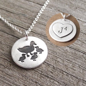 Mummy And Ducklings Necklace