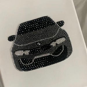 Personalised Rhinestone Bedazzled Canvas Art - Etsy