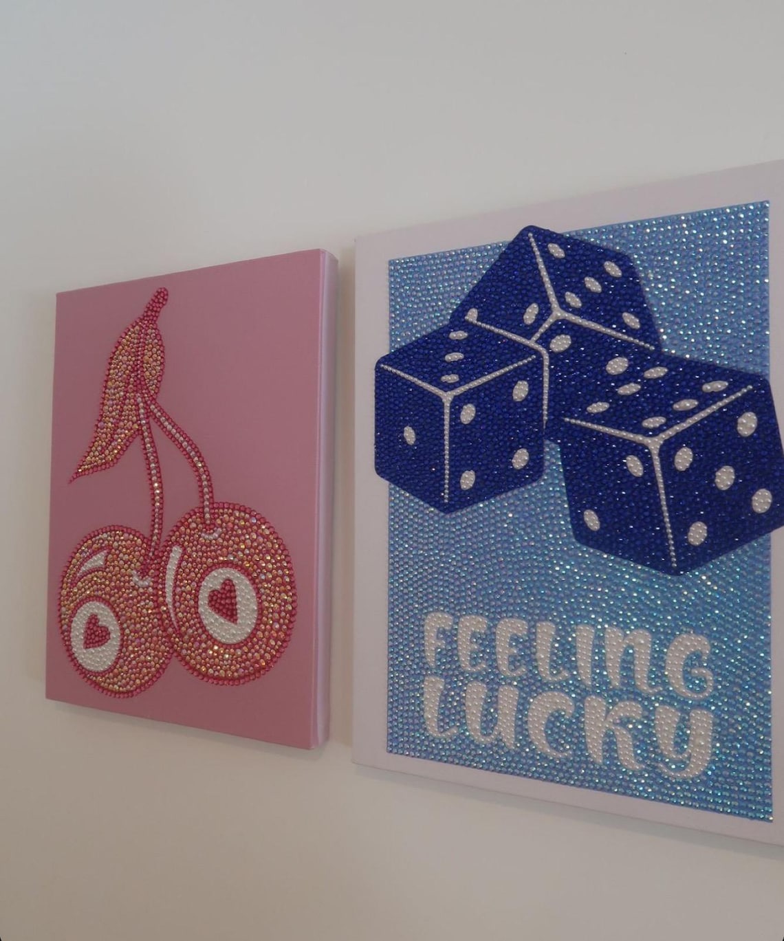 Personalised Rhinestone Bedazzled Canvas Art - Etsy