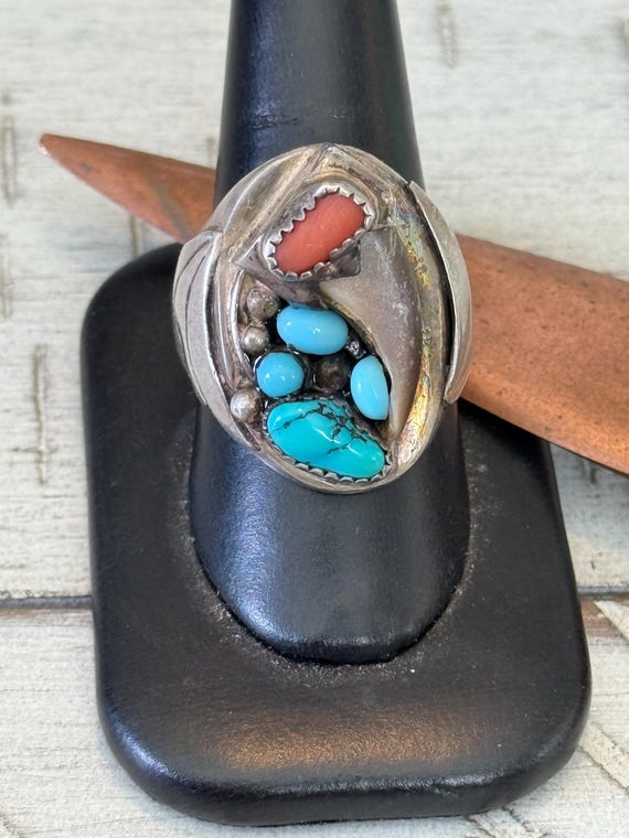 Raymond Yazzie Turquoise Ring, Navajo