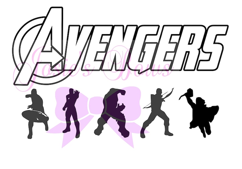 Download Avengers Logo Silhouette TShirt Design Cut Cutting File ...