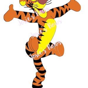Geïnspireerd door Tijger van Winnie de Poeh Eeyore Knorretje & Tijger Gesneden Snijbestand - Bevat : SVG. DXF, Silhouette Cut File en Jpg