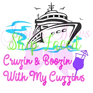 Design de camisa de primo de navio de cruzeiro com cara de navio Arquivo de corte: Svg. DXF, Silhueta, PNG Cricut Digitalização e Corte