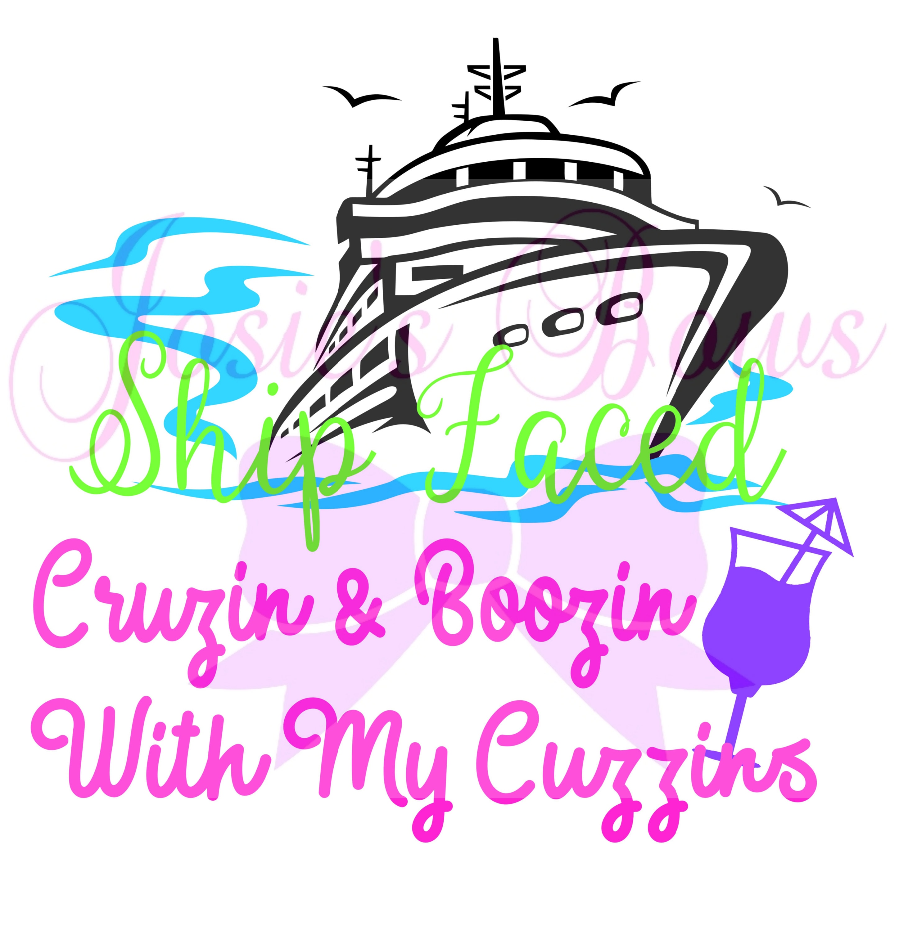 Ship Faced Cruise Ship Cousin Shirt 