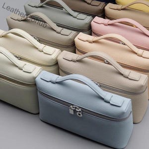 L19 Taschen, Leder Clutch Bag, Minimal Design Handtasche, Leder kleine Tragetaschen