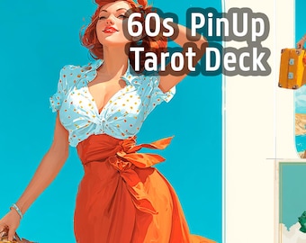 レトロ ピンナップ ガールズ タロット デッキ: 78 枚のインディー占い