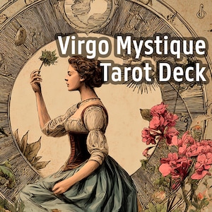 Virgo Mystique Tarot Deck: Printable Earth Wisdom Cards & Guidebook (PDF Download