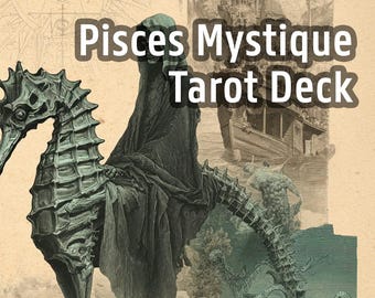 Pisces Mystique Tarot Deck: Dreamy Intuition Cards (PDF + PNG