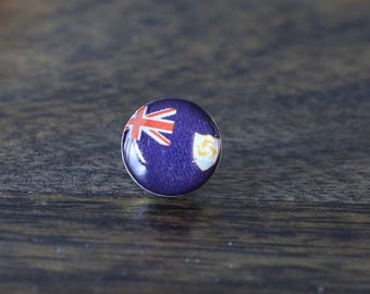 Anguilla Flag Map Pin | Anguilla Flag push pin | Anguilla map pin for wood map