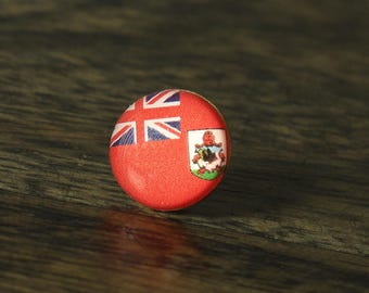 Bermuda Flag Map Pin | Flag push pin | Bermuda map pin for wood map