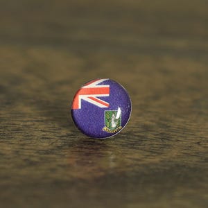 British Virgin Islands Flag Map Pin | BVI Flag push pin | British Virgin Islands map pin for wood map