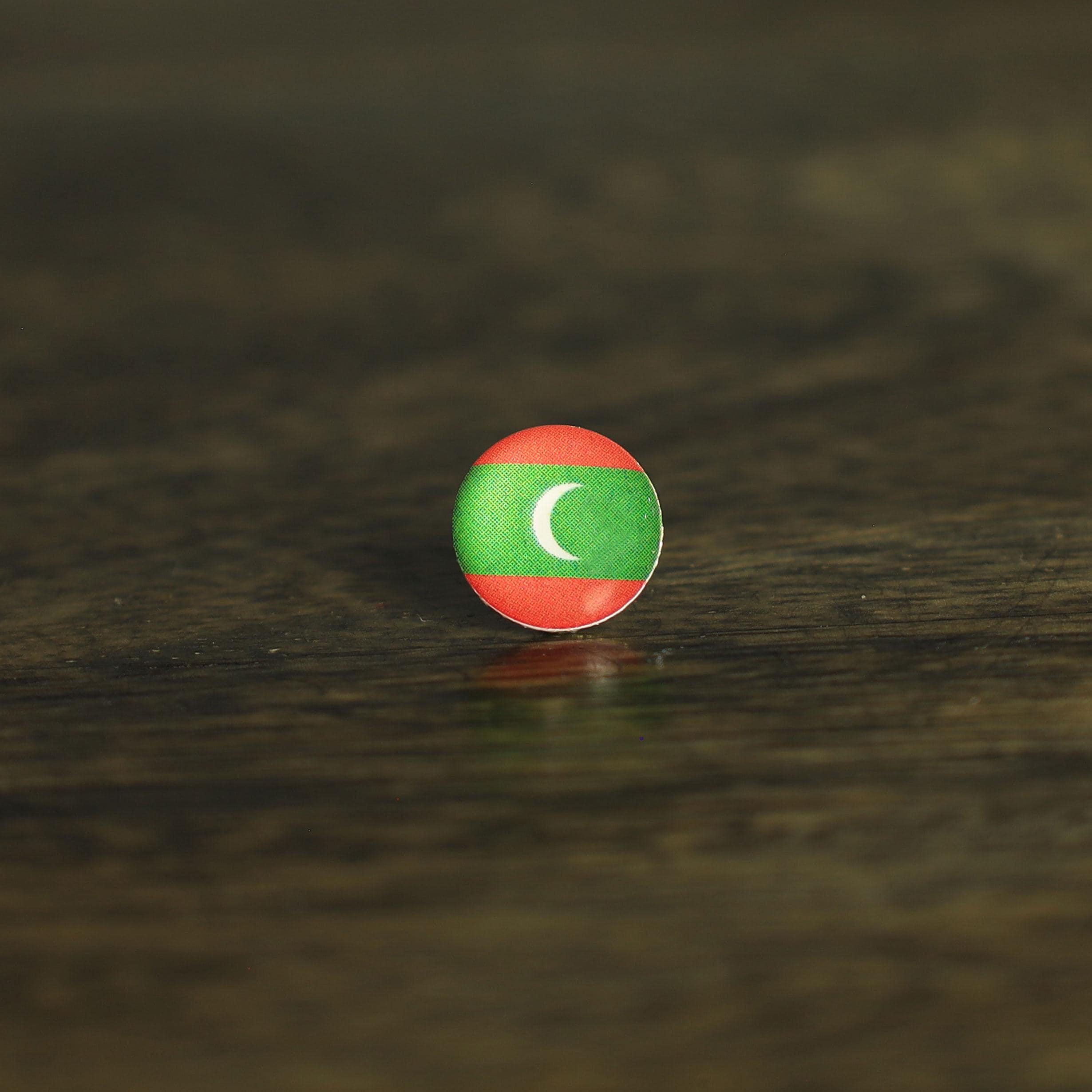 Maldives Flag Map Pin | Maldives Flag push pin | Maldives map pin for wood map