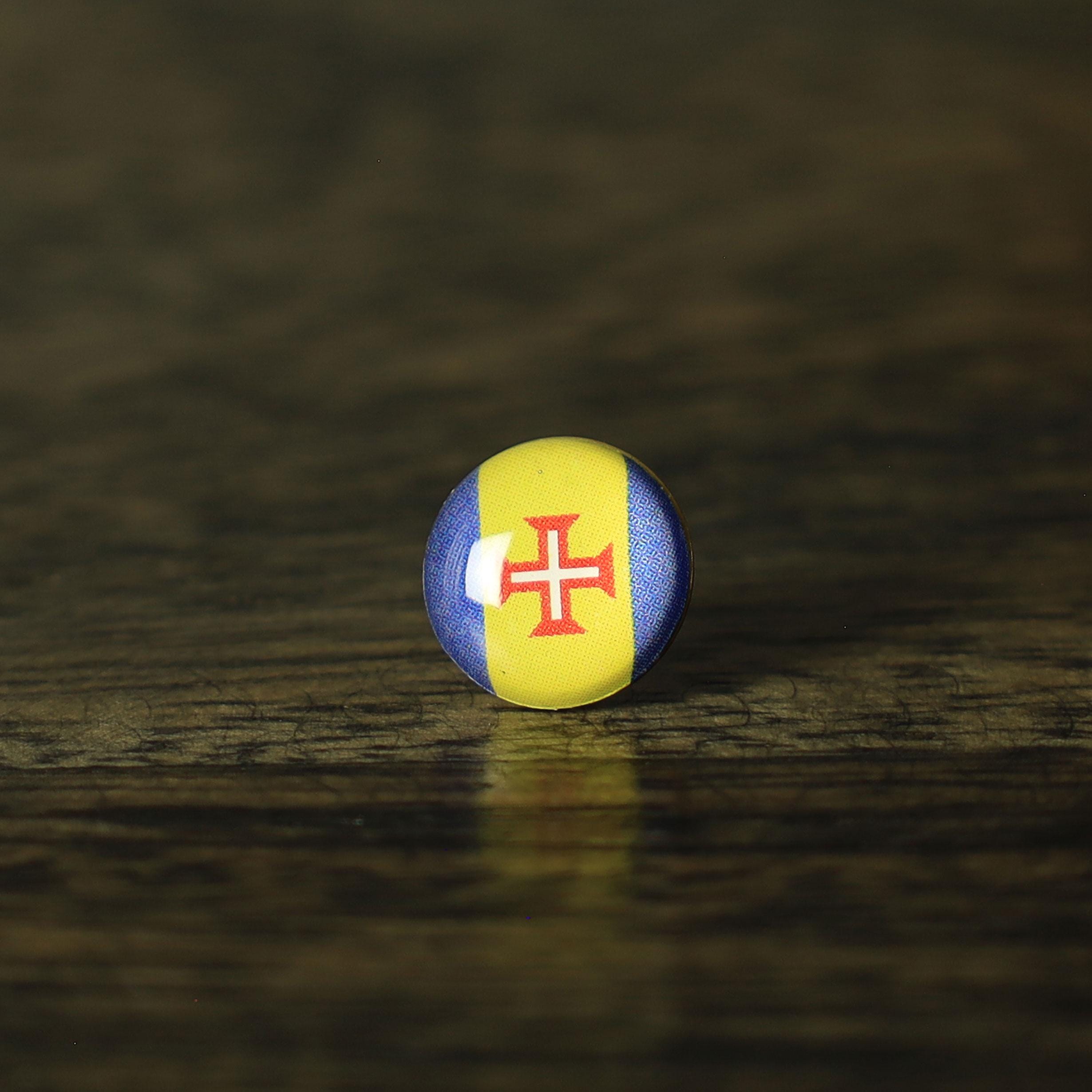 Madeira Flag Map Pin | Madeira Flag push pin | Madeira map pin for wood map