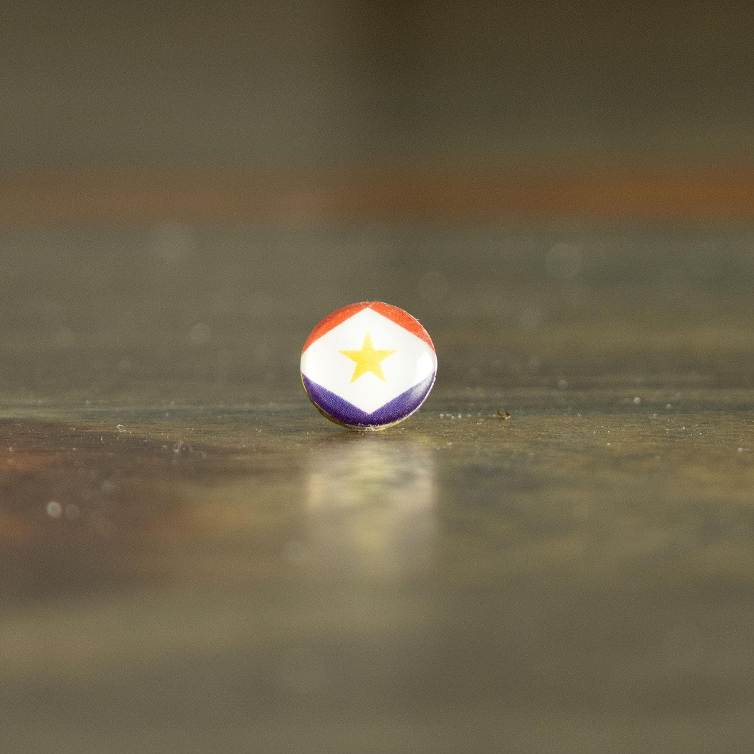 Saba Flag Map Pin | Saba Flag push pin | Saba map pin for wood map