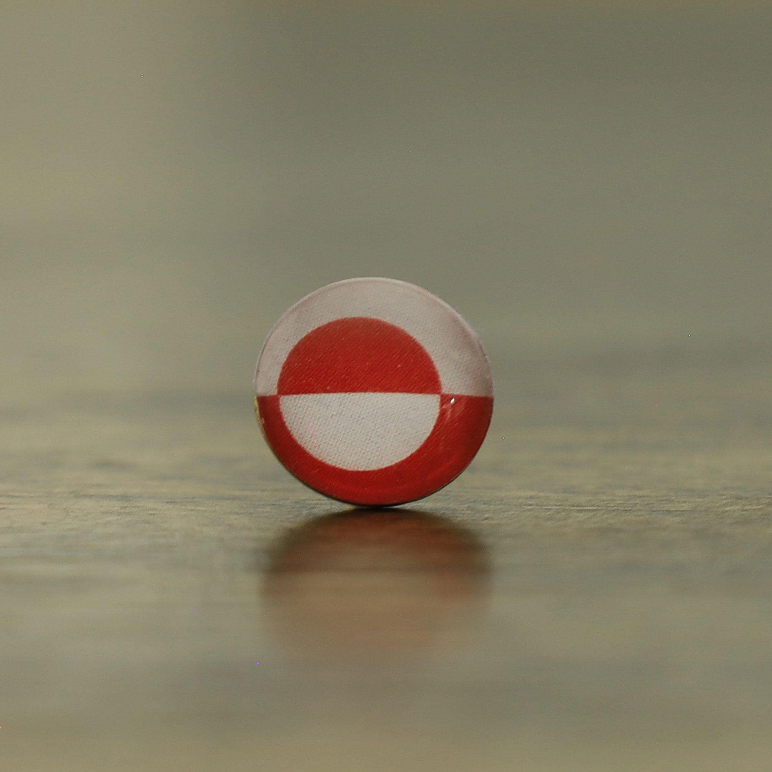 Greenland Flag Map Pin | Greenland Flag push pin | Greenland map pin for wood map