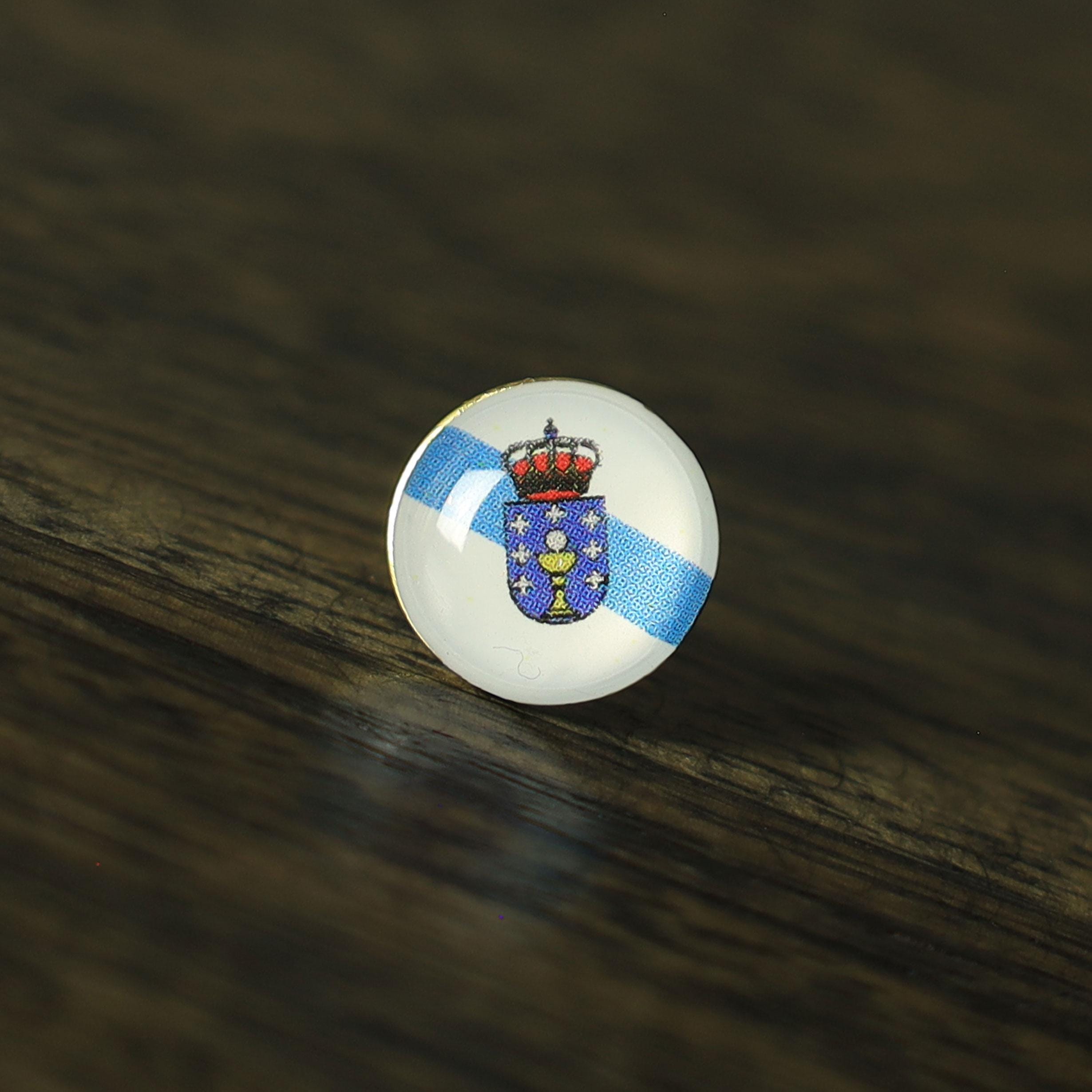 Galicia Spain Flag Map Pin | Flag push pin | map pin for wood map