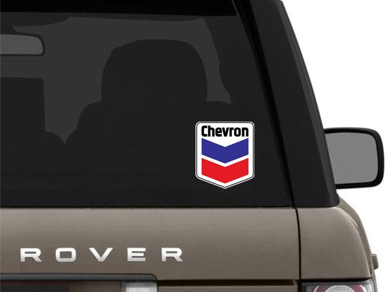 Chevron Gas Oil Main Vintage Logo Sticker / Vinyl Decal 10 Sizes!! Free ...