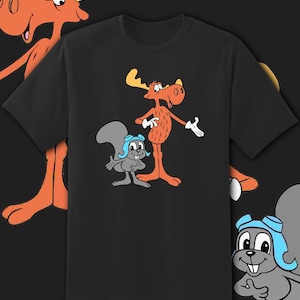 Rocky and Bullwinkle Shirt - Etsy