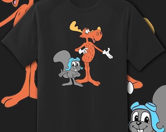 Rare!! Vintage 90's WHATSAMATTA UNIVERSITY Rocky and Bullwinkle