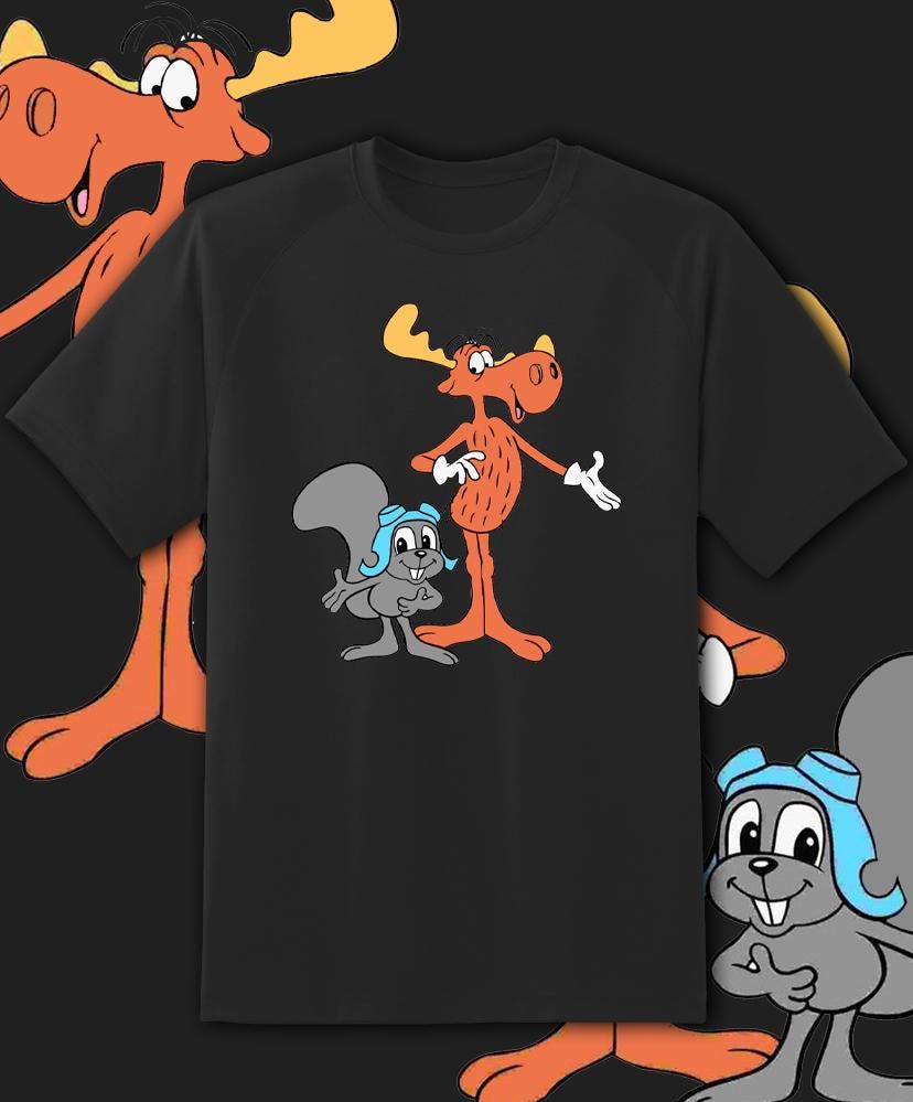 Rocky and Bullwinkle - Etsy