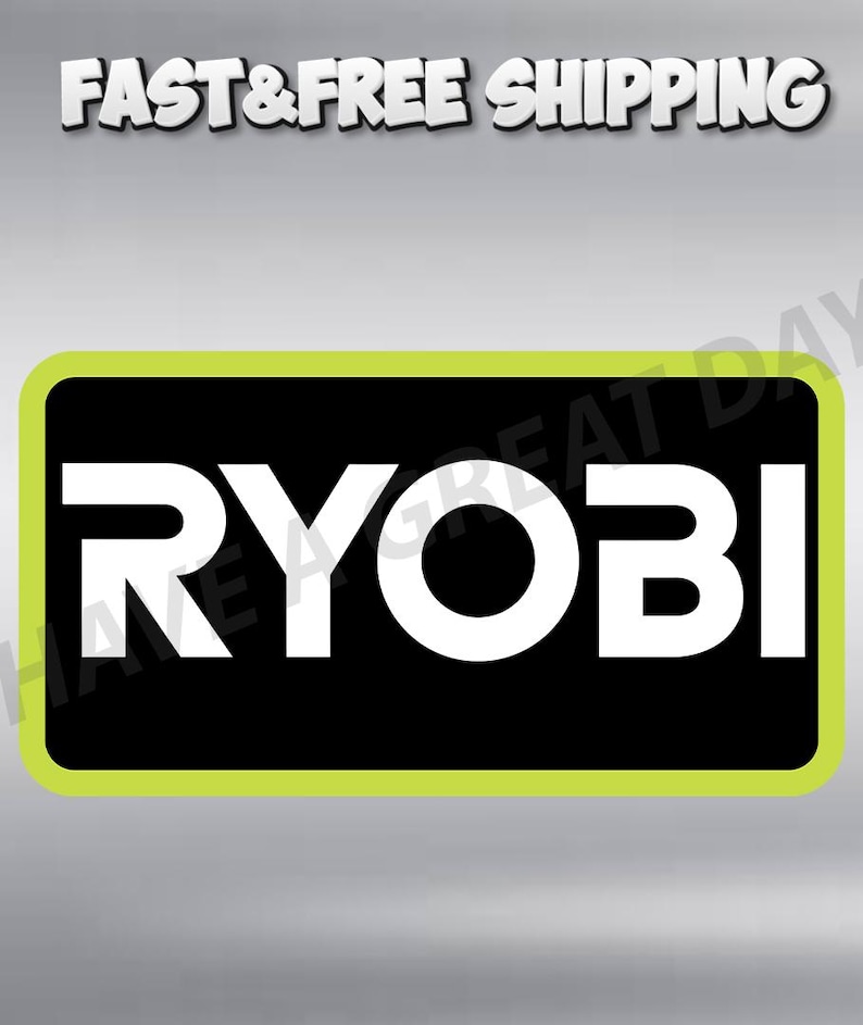 Ryobi Tools Square Sticker Logo Vinyl Decal / Sticker 10 Sizes!! Free ...