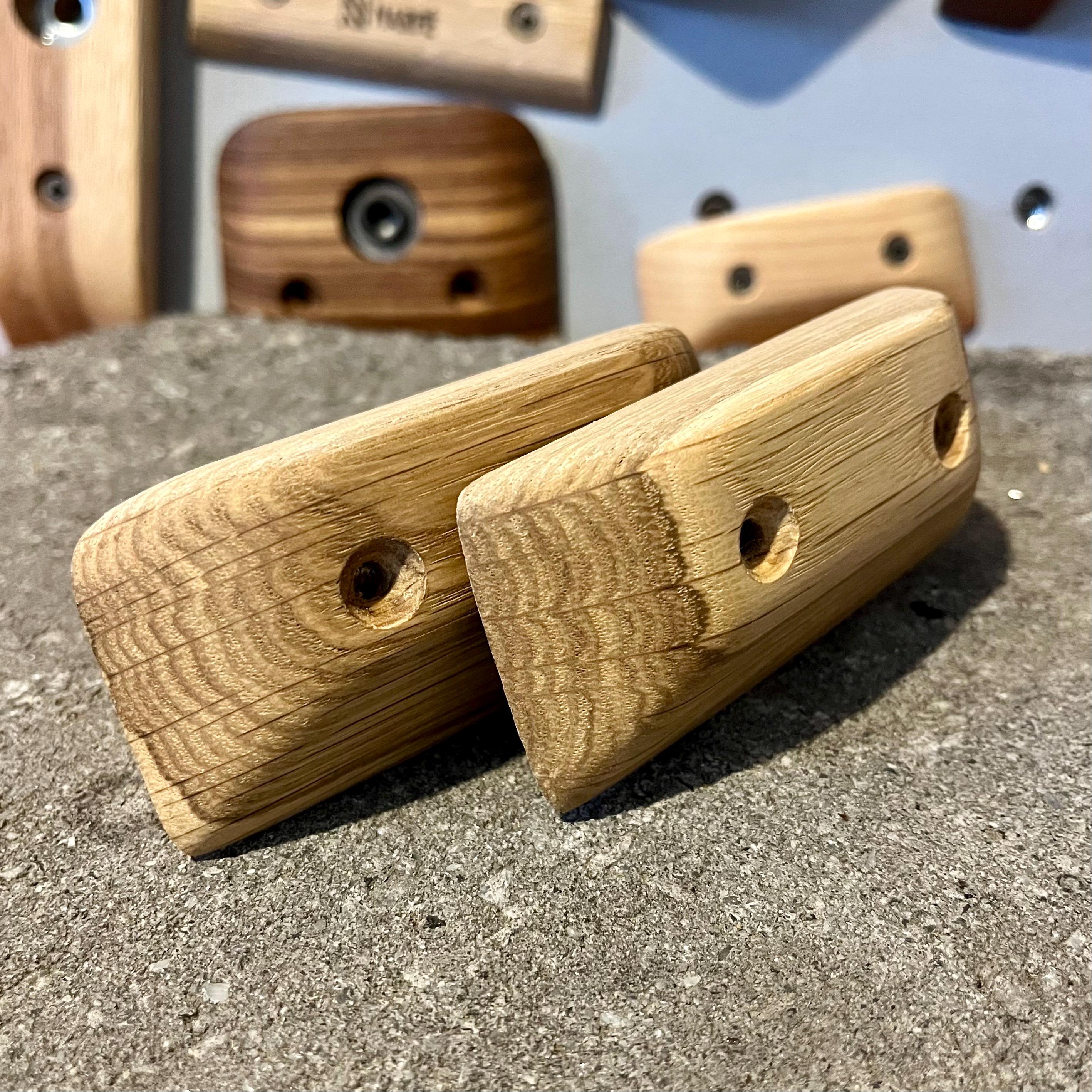 Set of 2 Wooden 20mm Flat Crimps • Hardwood Climbing Holds - Etsy