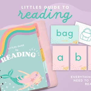 Bindmiddel voor kinderen leren lezen: stapsgewijs programma voor klanken | Compleet leesprogramma voor kleuters en kleuters | PDF-download (zeemeermin)
