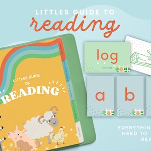 Classeur d'apprentissage de la lecture pour enfants – Programme de phonétique étape par étape | Programme de lecture complet pour le préscolaire et la maternelle | Téléchargement PDF (ferme)