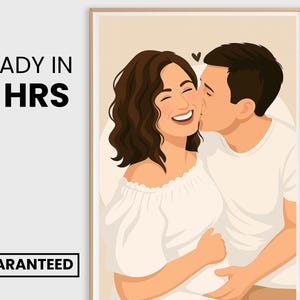 couple portrait, gift for couple, faceless portrait, engagement drawing, boyfriend portrait, family portrait, custom gift, Faceless Gift