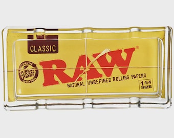 RAW Classic Pack Glass Ashtray - 6"x3"