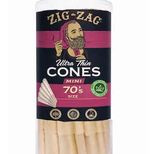 Zig-Zag  Ultra Thin Pre-Rolled Cones 70mm  Premium Easy Fill