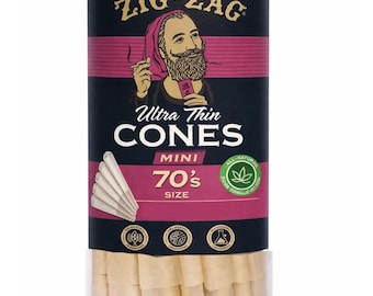 Zig-Zag  Ultra Thin Pre-Rolled Cones 70mm  Premium Easy Fill