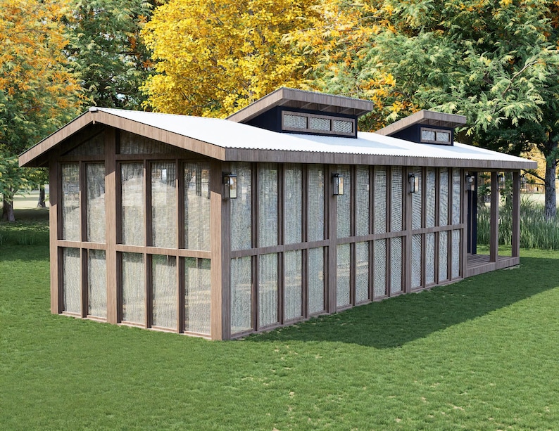 Chicken Coop Building Plans 15-25 Chickens | Large Modern Backyard Coop ...
