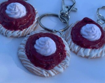 galleta de pastel de mantequilla de frambuesa