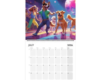 Calendarios Disco Doggos: cachorros divertidos y arte peculiar Calendarios extravagantes Más