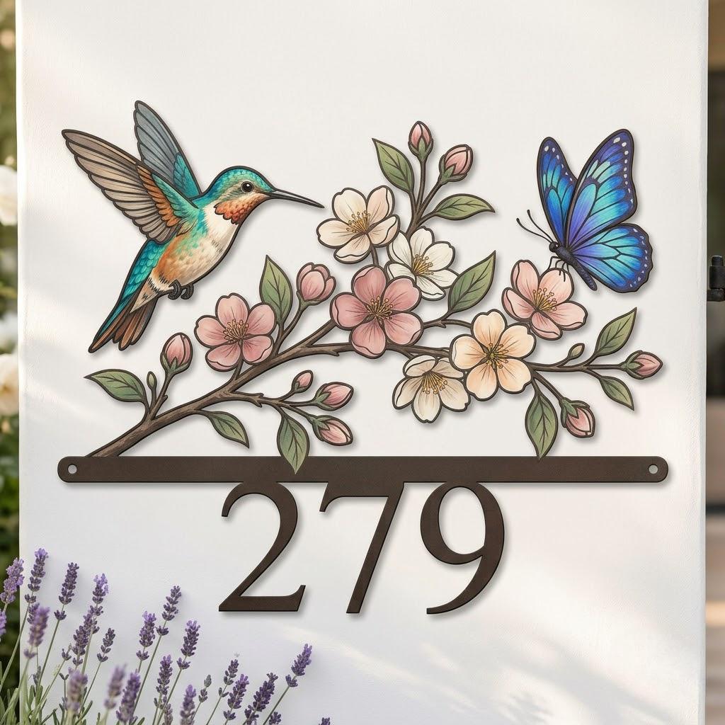 Butterfly Address Sign - Etsy