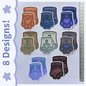 Clan Allegiance Matte Paw Stickers