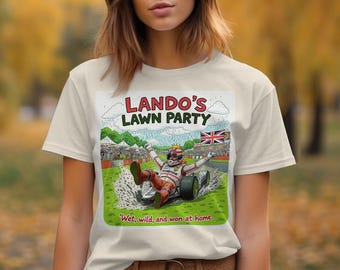 Lando's Lawn Party T-Shirt: Formula 1 Racing Fan Graphic Tee. F1