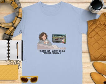 T-shirt drôle de fan de course pour les amateurs de Formule 1, cadeau pour les amateurs de sports mécaniques. Couleurs Confort