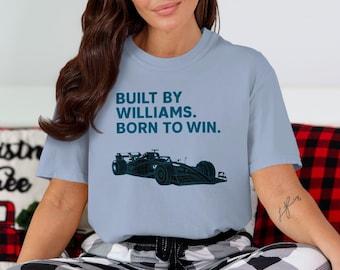 T-shirt Built by Williams Racing : T-shirt pour passionné de sport automobile